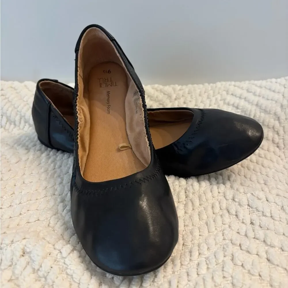 Y2K Vintage Ballerina Flats Black Size 9.5